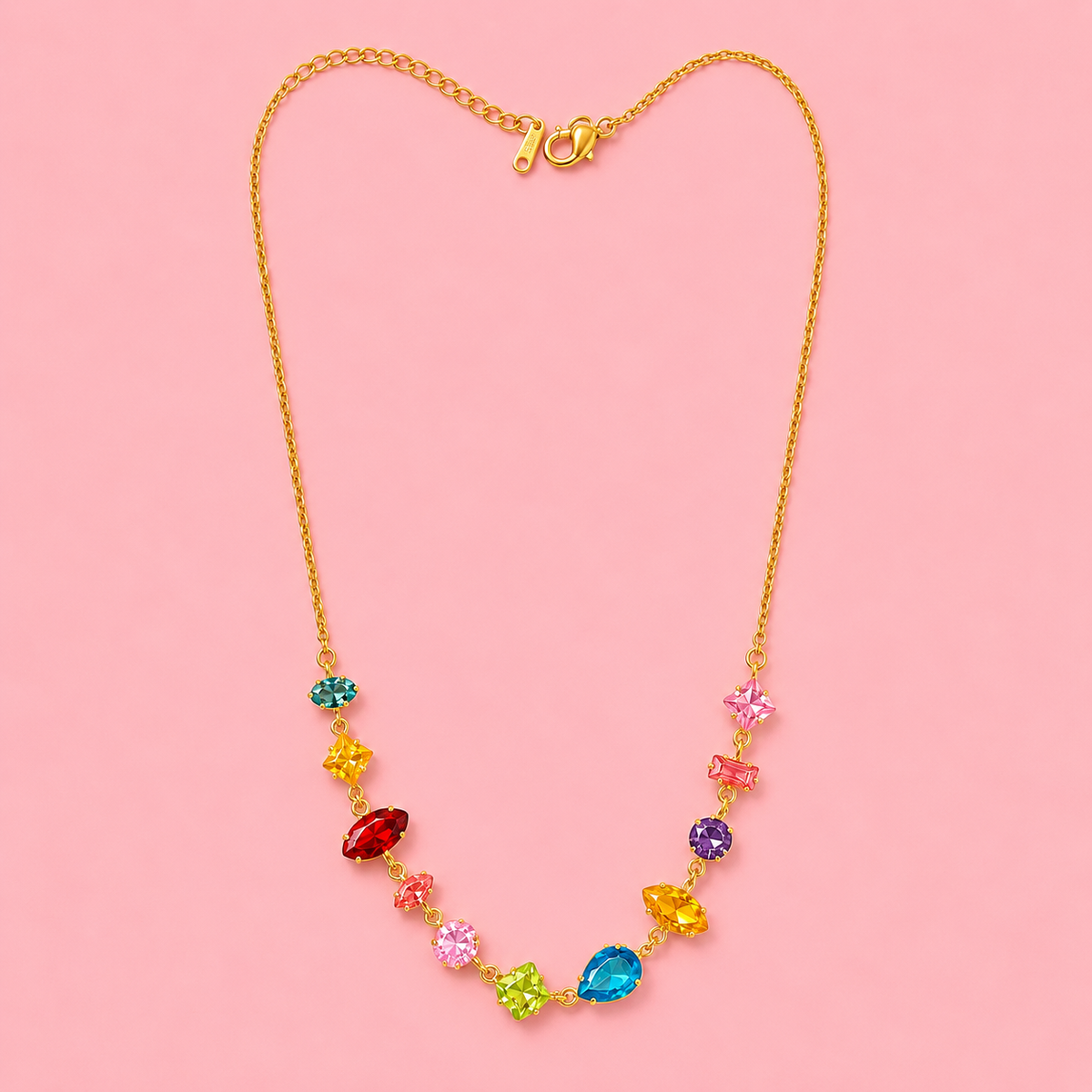 Collier Dynastie multicolore
