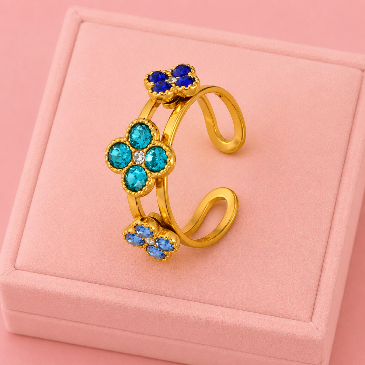 Bague Mily bleu