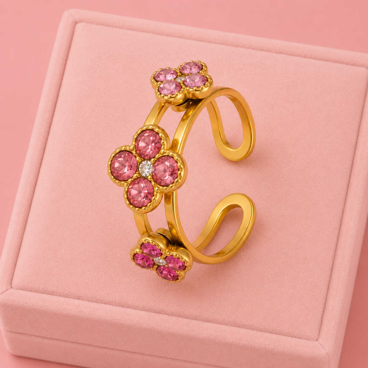 Bague Mily rose