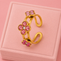 Bague Mily rose
