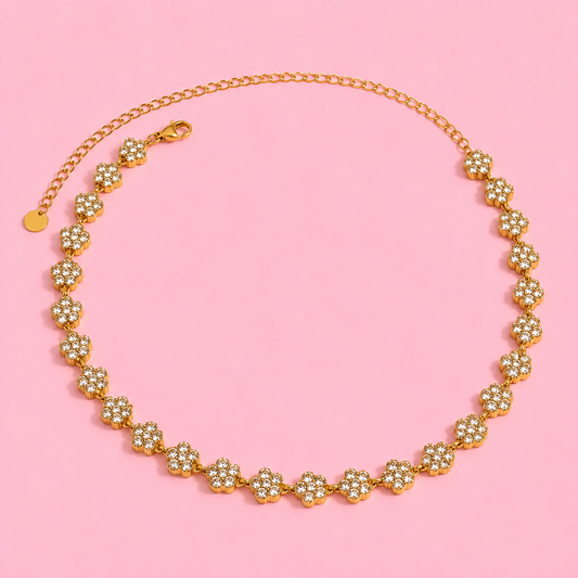 Collier Maya blanc