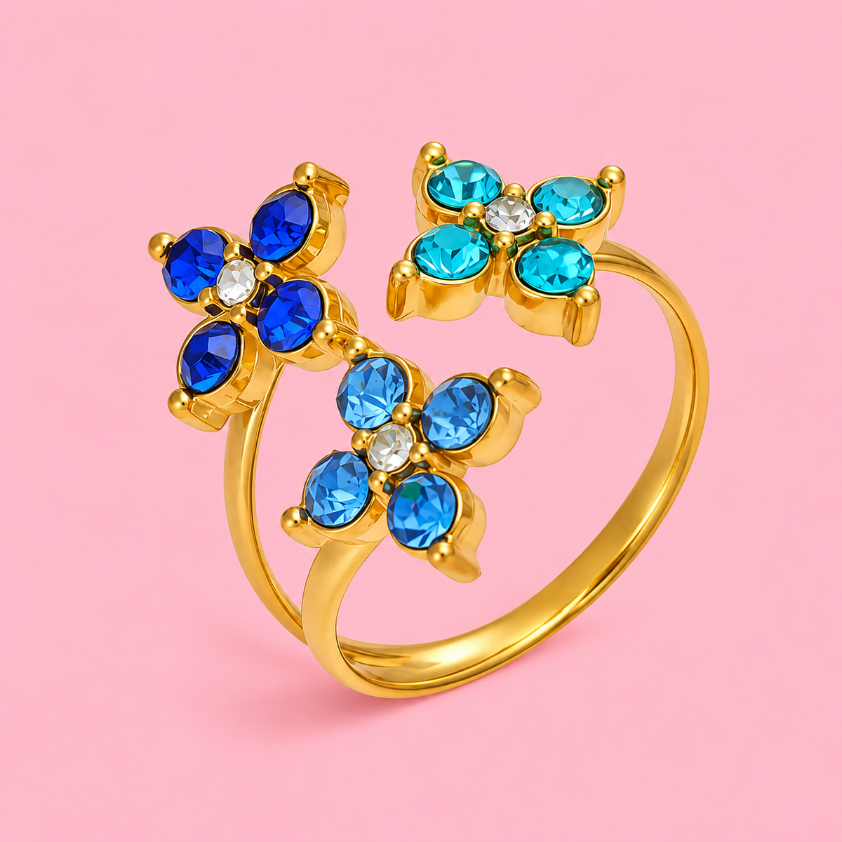 Bague Reine bleu